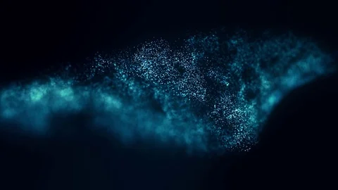 The flow of sapphire particles Stock-Footage 76427927