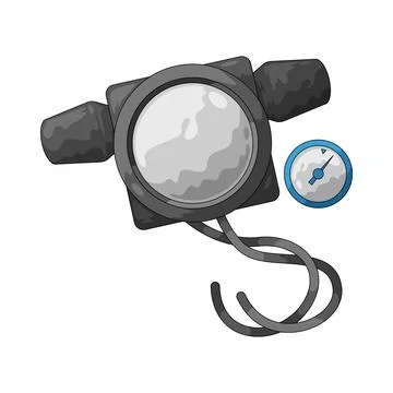 Flow sensor illustration Illustrazione stock