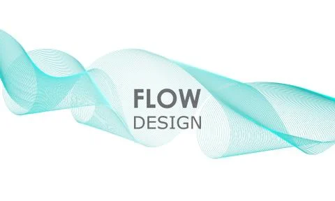 Flow shapes design. Liquid wave background. Abstract 3d flow shape. Illustrazione stock