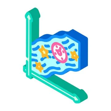 Flow state time management isometric icon vector illustration Stock-Illustration