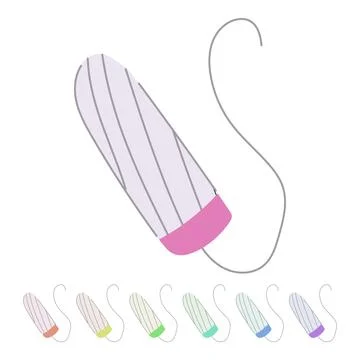 Flow tampon vector cartoon graphic Stock Illustration