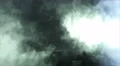The flow of thick smoke on the dark background. Slow motion capture 4k or 4k+ Resolution