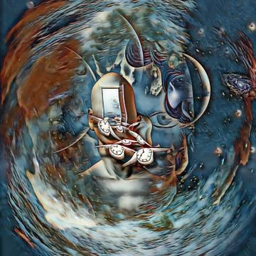 The Flow of Time Stock Illustration