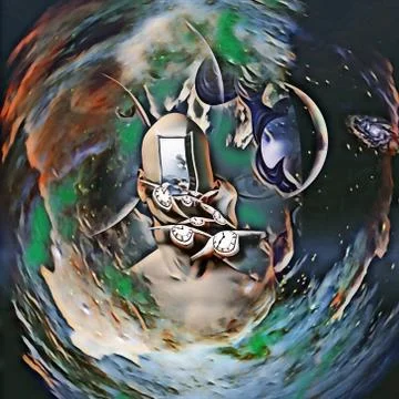 The Flow of Time Stock Illustration