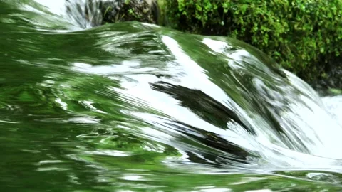 Flow of Water in Bubble Park Stock Footage 332246880