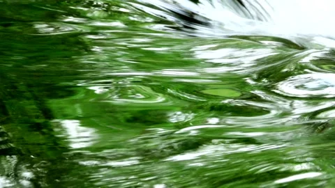 Flow of Water in Bubble Park Stock Footage 332246884