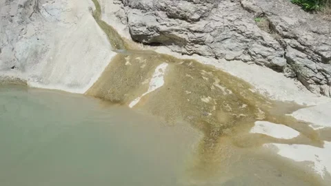 Flow of water in calm mountain stream Stock-Footage 321743457