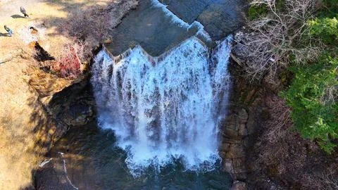 Flow of Water - Delphi Falls - Central New York Foto stock