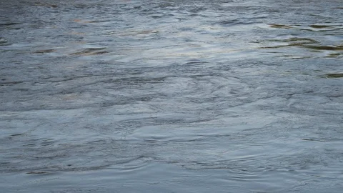 Flow of water in the river Stock Footage 96078590