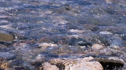 Flow of Water on the River Vídeo Stock 200140515