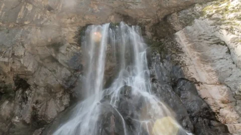 The flow of waterfall water 스톡 동영상 87659856