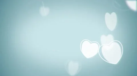 Flow white  particles hearts shape animation Stock Footage 59771697