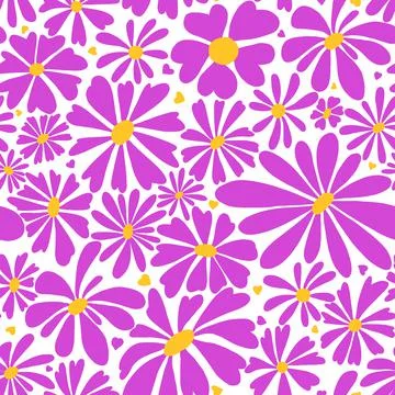 Flowal seamless pattern. Stock Illustration