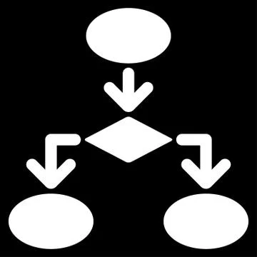 Flowchart Icon from Commerce Set Stock Illustration