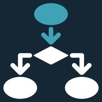 Flowchart Icon from Commerce Set Illustrazione stock