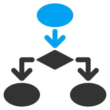 Flowchart Icon from Commerce Set Stockillustratie