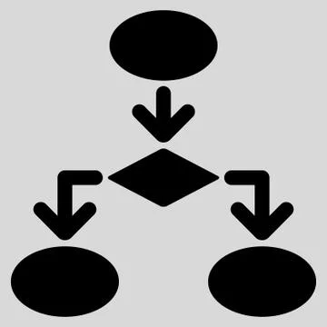 Flowchart Icon from Commerce Set Stockillustratie
