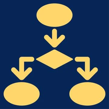 Flowchart Icon from Commerce Set Stock Illustration