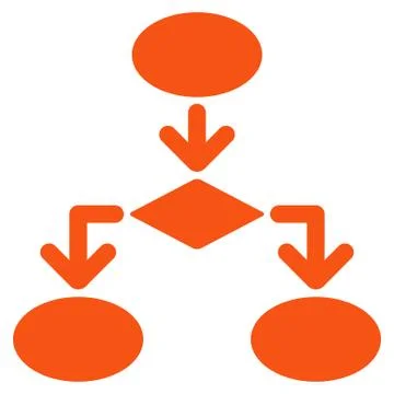 Flowchart Icon from Commerce Set 库存插图