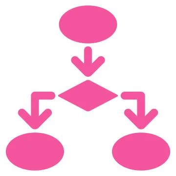 Flowchart Icon from Commerce Set 库存插图