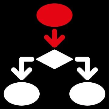 Flowchart Icon from Commerce Set Stock Illustration