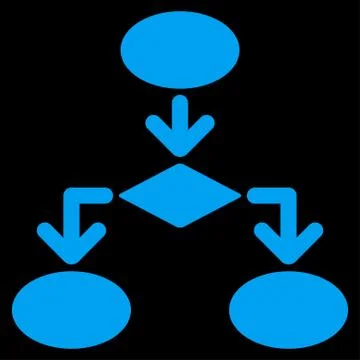 Flowchart Icon from Commerce Set Stockillustratie