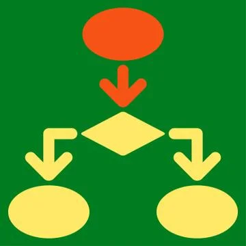 Flowchart Icon from Commerce Set Stockillustratie