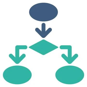 Flowchart Icon from Commerce Set Stockillustratie