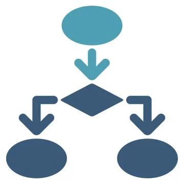 Flowchart Icon from Commerce Set Stockillustratie