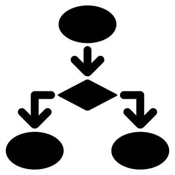 Flowchart Icon from Commerce Set Stockillustratie