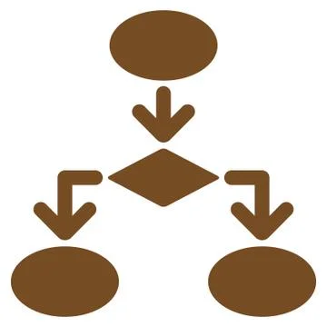 Flowchart Icon from Commerce Set Stockillustratie