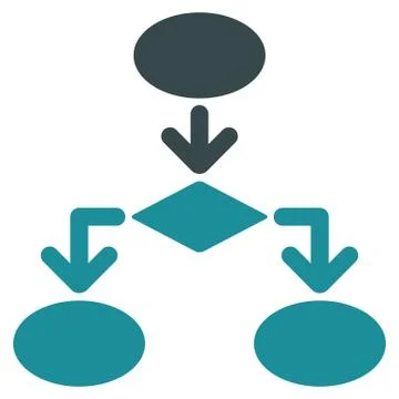 Flowchart Icon from Commerce Set 库存插图
