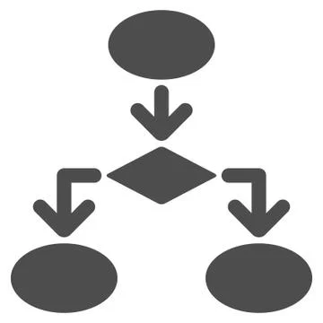 Flowchart Icon from Commerce Set Stockillustratie