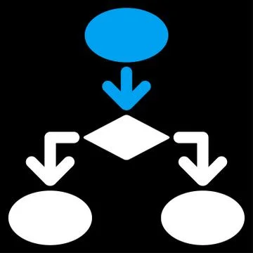 Flowchart Icon from Commerce Set Stock Illustration