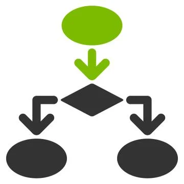 Flowchart Icon from Commerce Set Stockillustratie