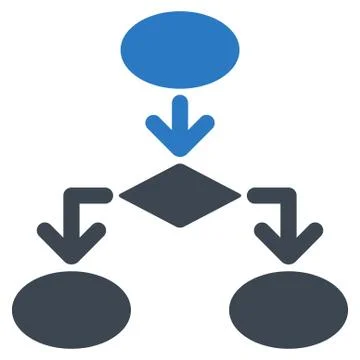 Flowchart Icon from Commerce Set 库存插图