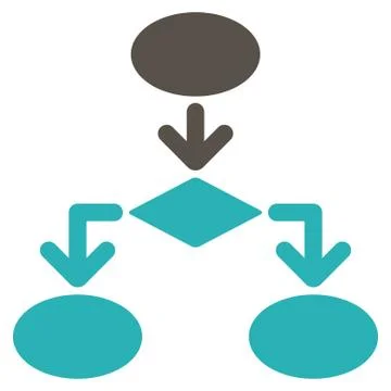 Flowchart Icon from Commerce Set Stock Illustration