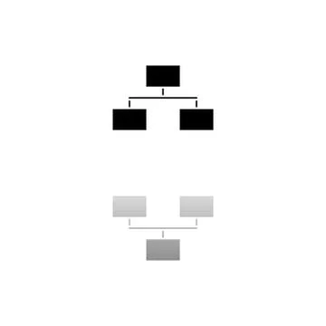 Flowchart icon flat 스톡 일러스트