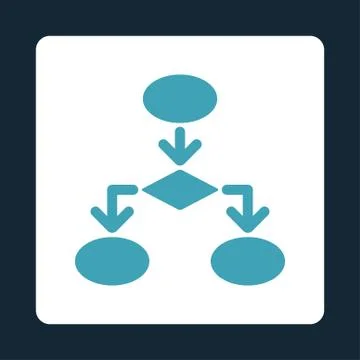 Flowchart Icon Stockillustratie