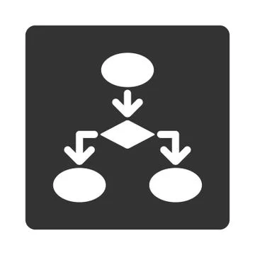 Flowchart Icon Stock Illustration