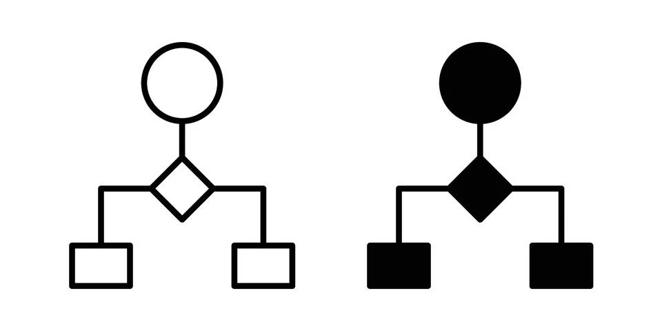 Flowchart icon vector design. EPS10 Stock Illustration