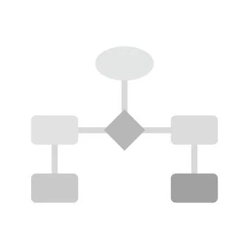 Flowchart icon vector image. Illustrazione stock