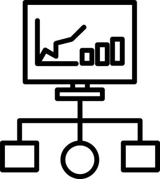 Flowchart Line Icon Design Stock Illustration