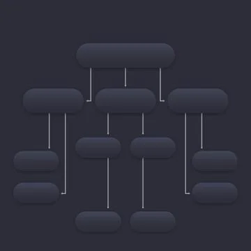 Flowchart vector template, dark version Stockillustratie