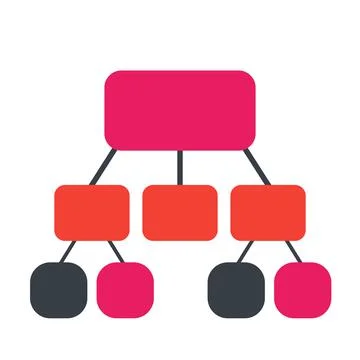Flowchart vector template over white, vector illustration Ilustración de archivo