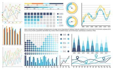 Flowcharts Structures, Organisation of Visual Data イラスト素材