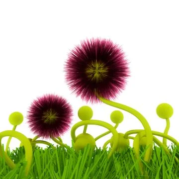 Flower 3d. Stock Illustration