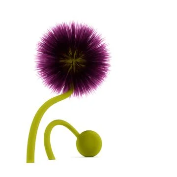 Flower 3d. Stock Illustration
