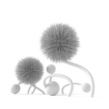 Flower 3d. Stock Illustration
