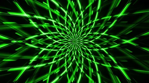 Flower abstract background loop green Stock Footage 201010830